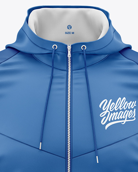 Hooded Windbreaker Mockup hood 2763