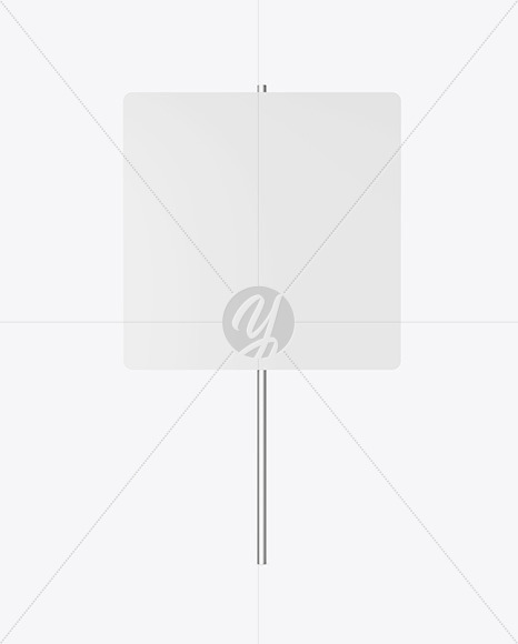 Metallic Street Sign Mockup PSD #3