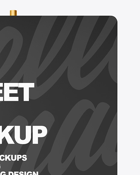 Metallic Street Sign Mockup PSD #6