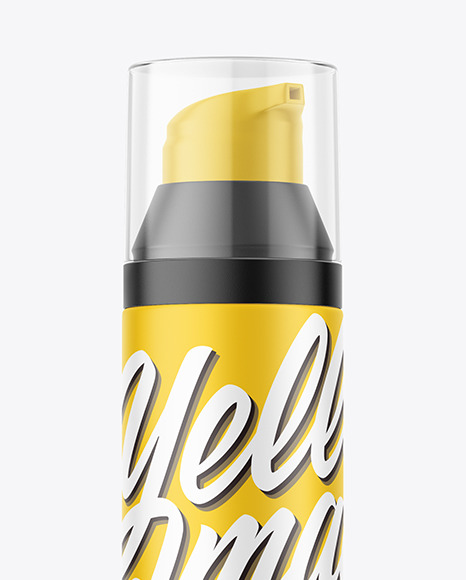 Pump Matte Bottle Mockup PSD #1