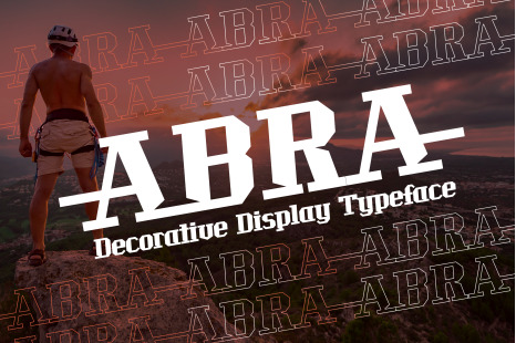 ABRA a decorative display typeface