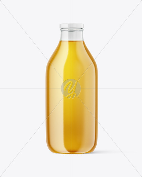 Apple Juice Bottle Mockup PSD #3