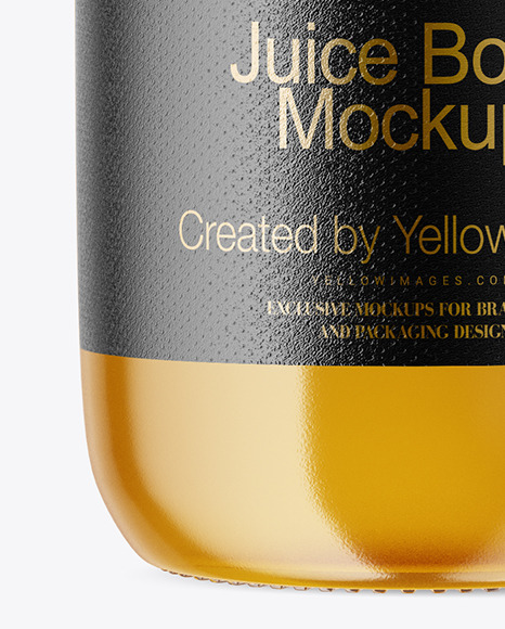 Apple Juice Bottle Mockup PSD #6