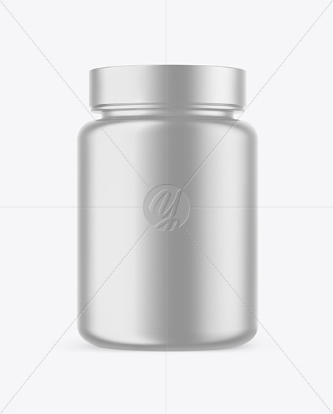 Metallized Protein Jar Mockup PSD #3