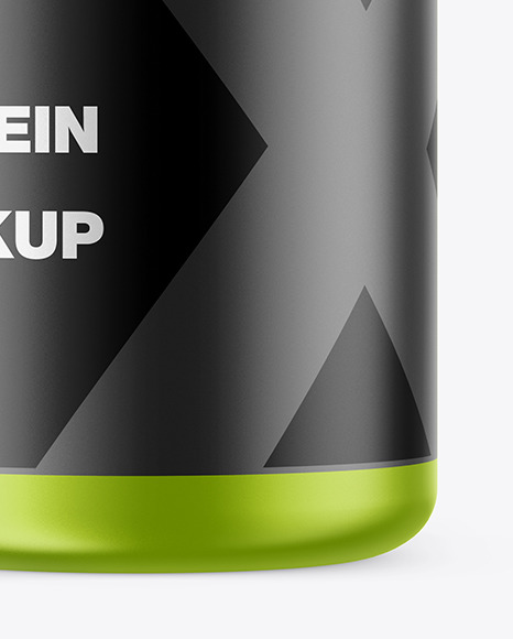Metallized Protein Jar Mockup PSD #1