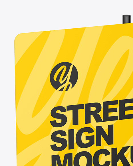 Street Sign Mockup PSD #7