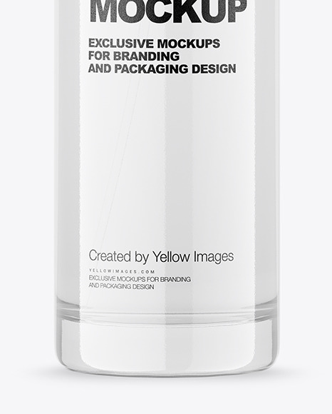 Clear Glass Cosmetic Bottle with Wood Cap Mockup PSD #7