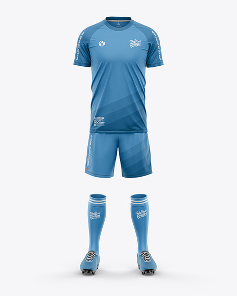 Full Soccer Kit   Raglan Football Jersey PSD #2