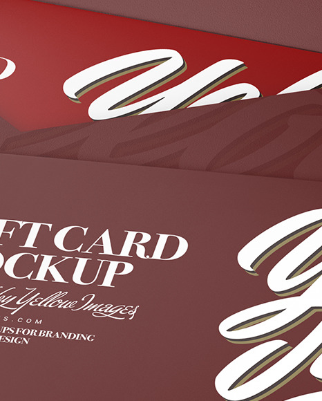 Gift Card Mockup PSD #1