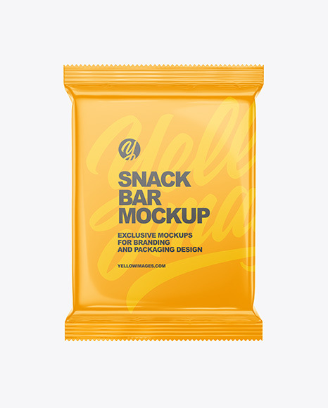 Glossy Snack Bar Mockup