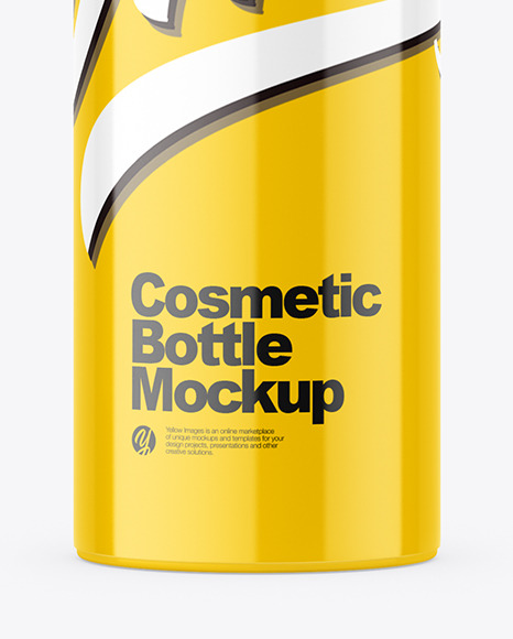 Glossy Airless Bottle Mockup cream 84486