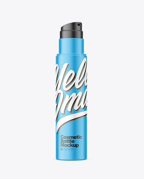 Matte Airless Bottle Mockup cap 84477