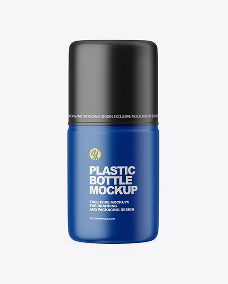 Matte Airless Bottle Mockup cap 16874