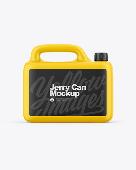 Matte Jerry Can Mockup