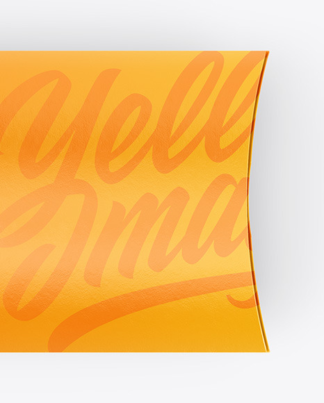 Paper Pillow Box Mockup - Top View mockup 84255