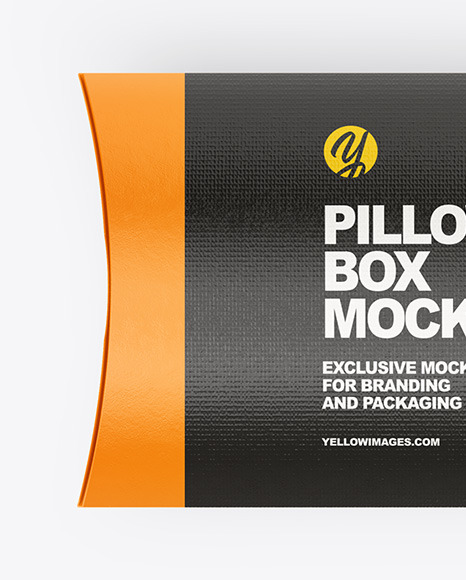Paper Pillow Box Mockup - Top View pack 84256