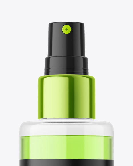 Clear Plastic Spray Bottle Mockup PSD #1