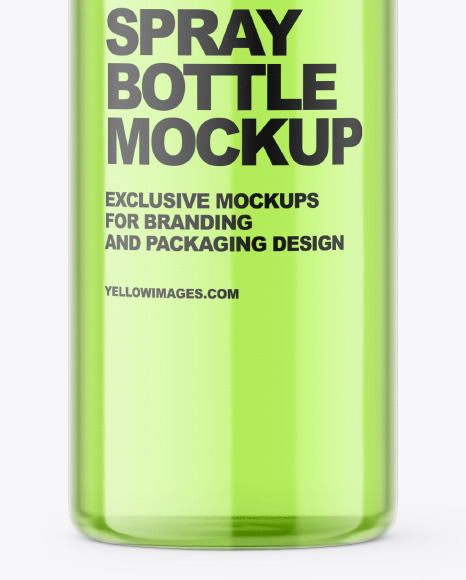 Clear Plastic Spray Bottle Mockup PSD #7