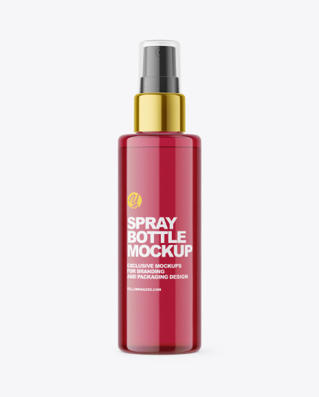 Colored Plastic Spray Bottle Mockup PSD #2
