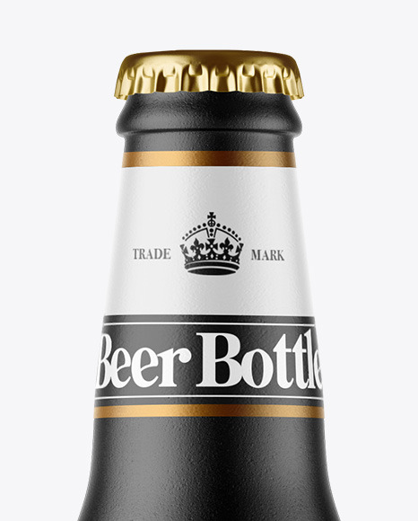 Ceramic Beer Bottle Mockup PSD #2