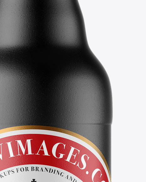 Ceramic Beer Bottle Mockup PSD #1