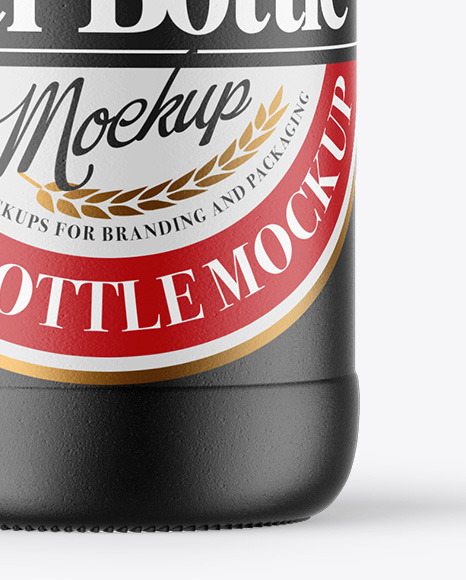 Ceramic Beer Bottle Mockup PSD #6