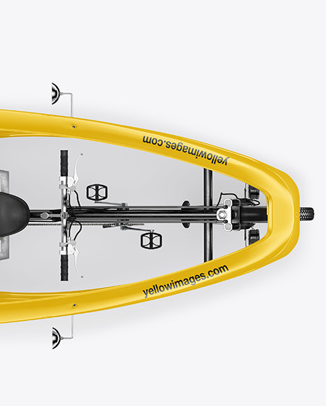 Rickshaw Taxi Mockup - Top View Rickshaw Taxi Mockup - Top View