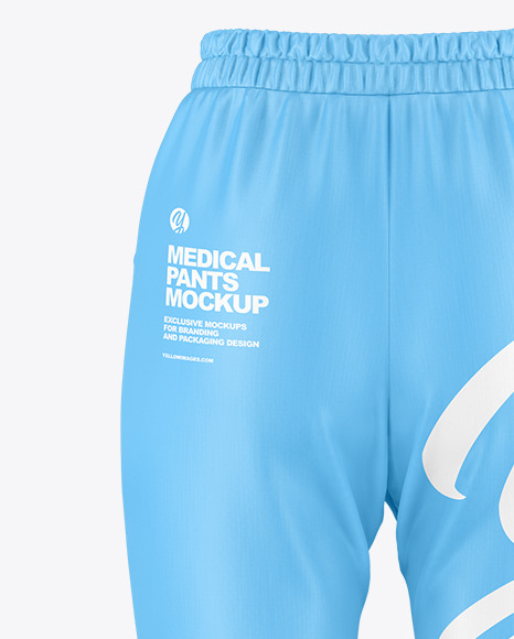 Women's Medical Pants Mockup - Back View Women's Medical Pants Mockup - Back View