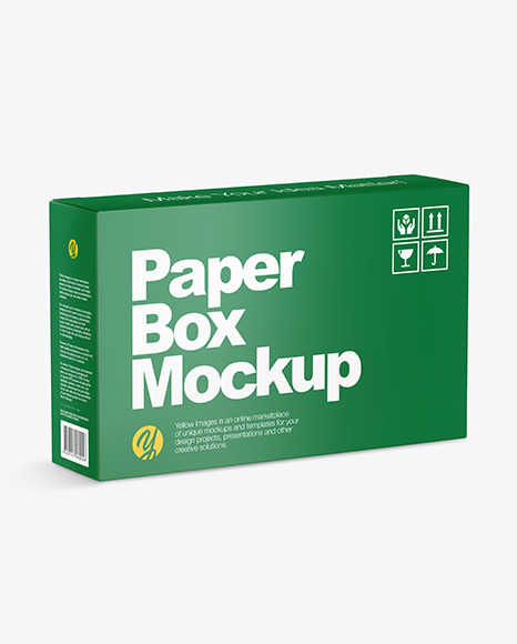 Glossy Box Mockup PSD #2