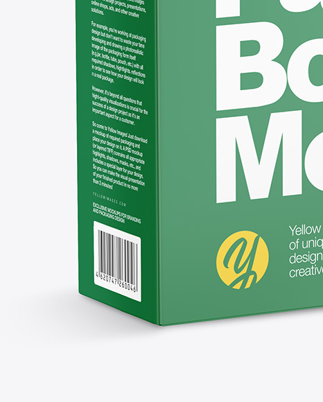 Glossy Box Mockup PSD #4