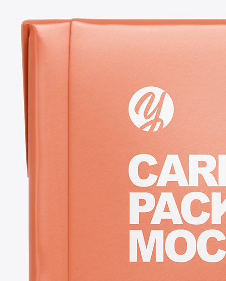 Matte Cardboard Package Mockup PSD #1