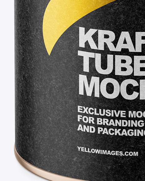 Kraft Paper Tube Mockup PSD #7