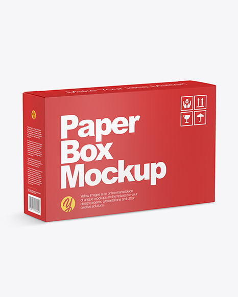 Matte Paper Box Mockup PSD #2