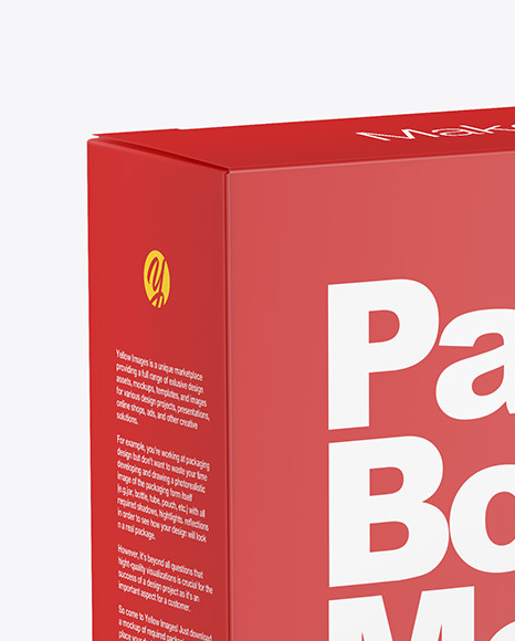 Matte Paper Box Mockup PSD #3