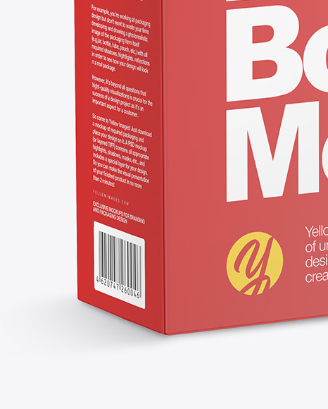 Matte Paper Box Mockup PSD #4