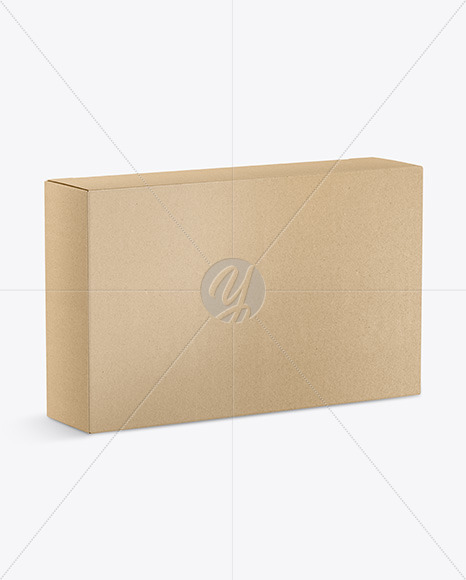 Kraft Box Mockup PSD #3