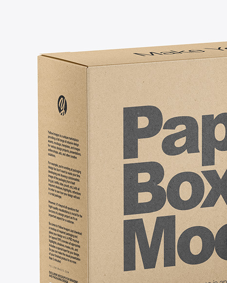 Kraft Box Mockup PSD #2