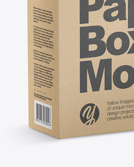 Kraft Box Mockup PSD #1