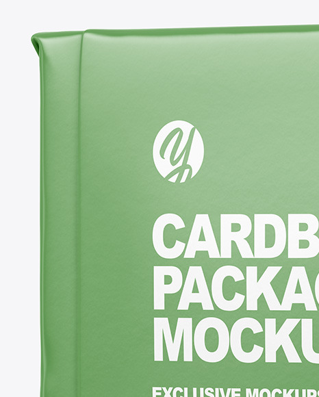 Matte Cardboard Package Mockup PSD #1