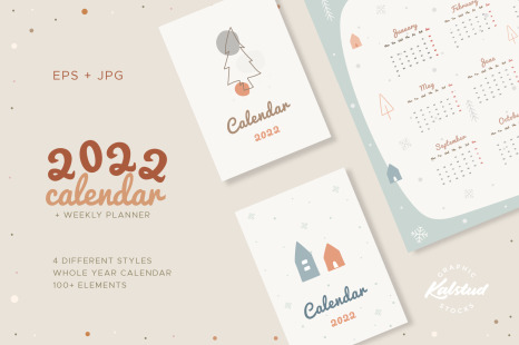 2022 Calendar Playful Illustration