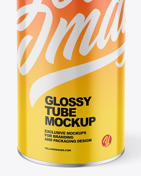 Glossy Tube Mockup PSD #6