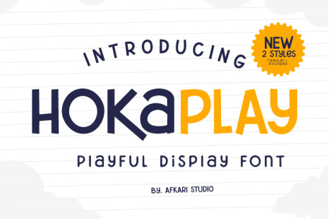 Hokaplay - Playful Display Font