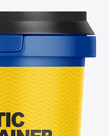 600g Matte Plastic Container Mockup PSD #6