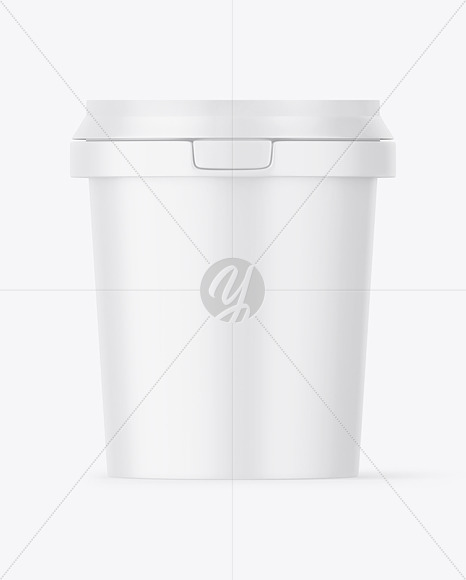 600g Matte Plastic Container Mockup PSD #1