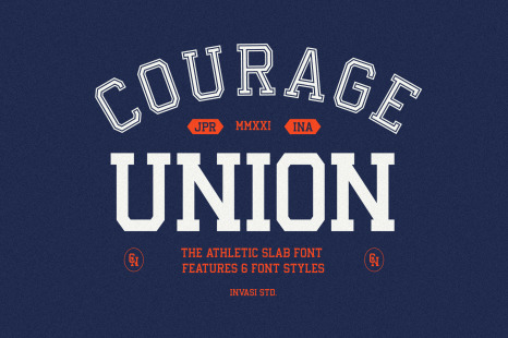 Courage Union - Athletic Slab Font