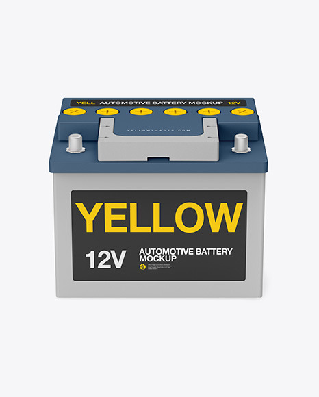 Automotive Battery Mockup PSD #2