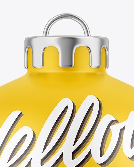 Matte Christmas Ball Mockup PSD #2