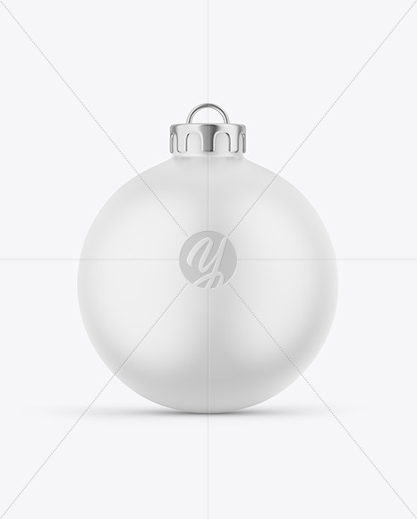 Matte Christmas Ball Mockup PSD #3