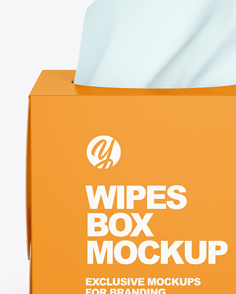 Paper Box w  Wipes Mockup PSD #2