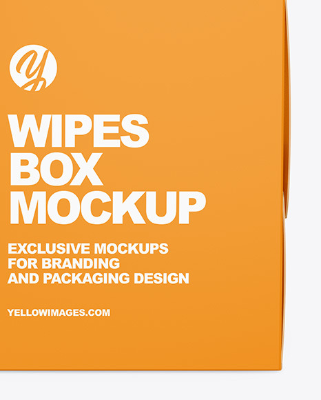 Paper Box w  Wipes Mockup PSD #1